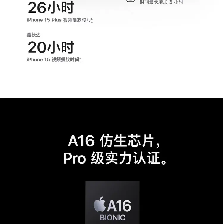 Apple iPhone 15 全网通5G版绿色128GB 标准版Apple iPhone 15 全网通5G