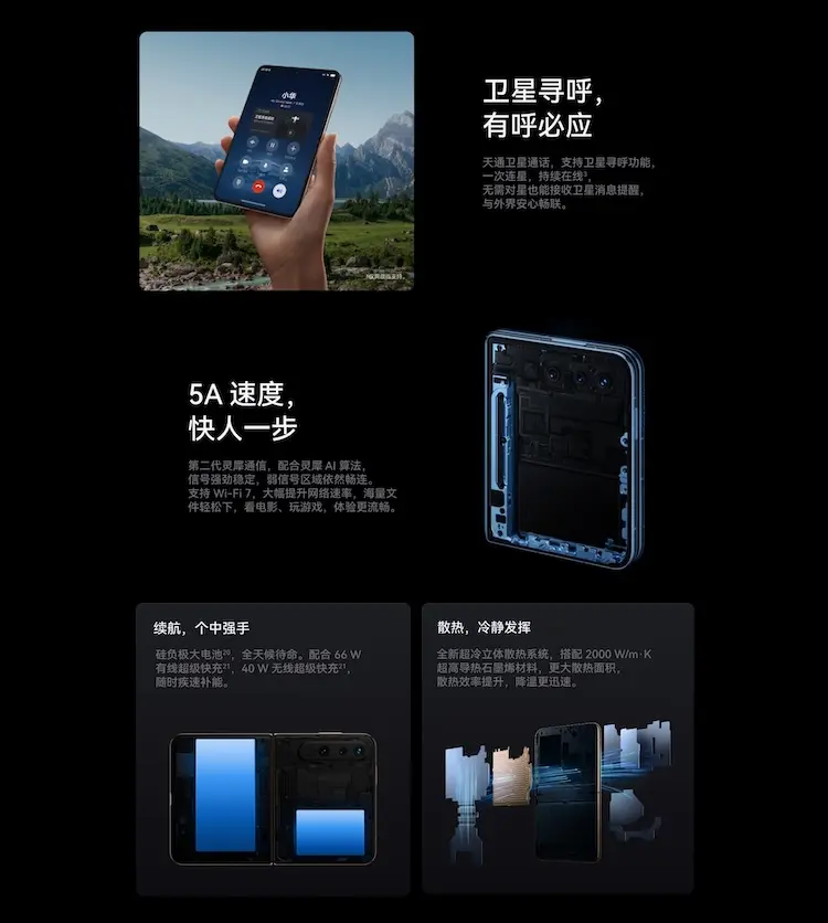 华为Pura X全网通版月影灰16GB+512GB典藏版标准版华为Pura X全网通版